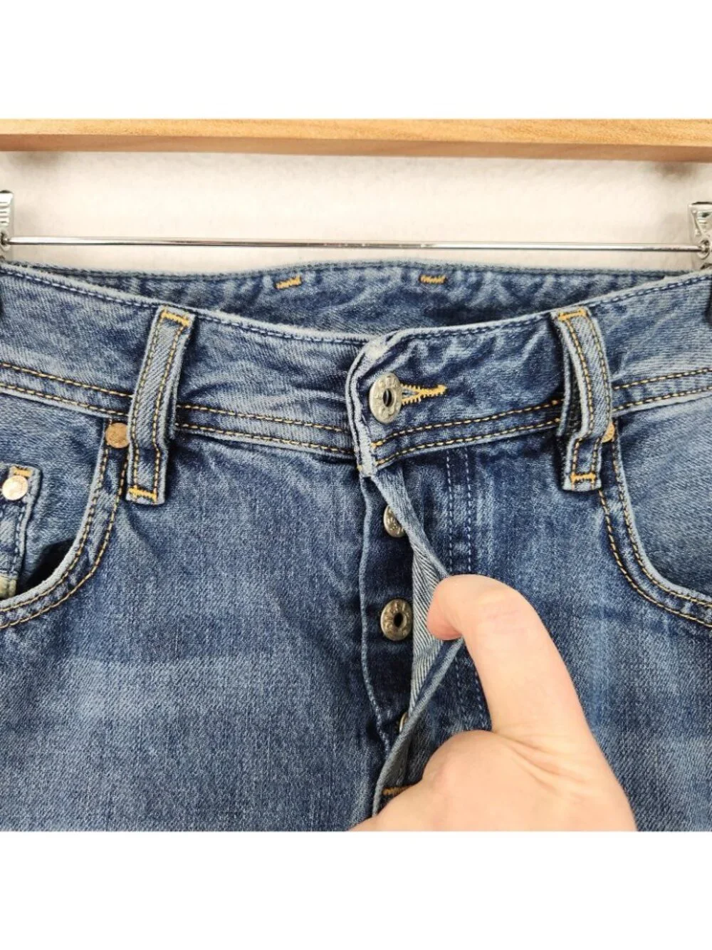 Diesel Jeans Mens 29x32 Blue Zatiny Bootcut Denim Medium Wash Button Fly Casual